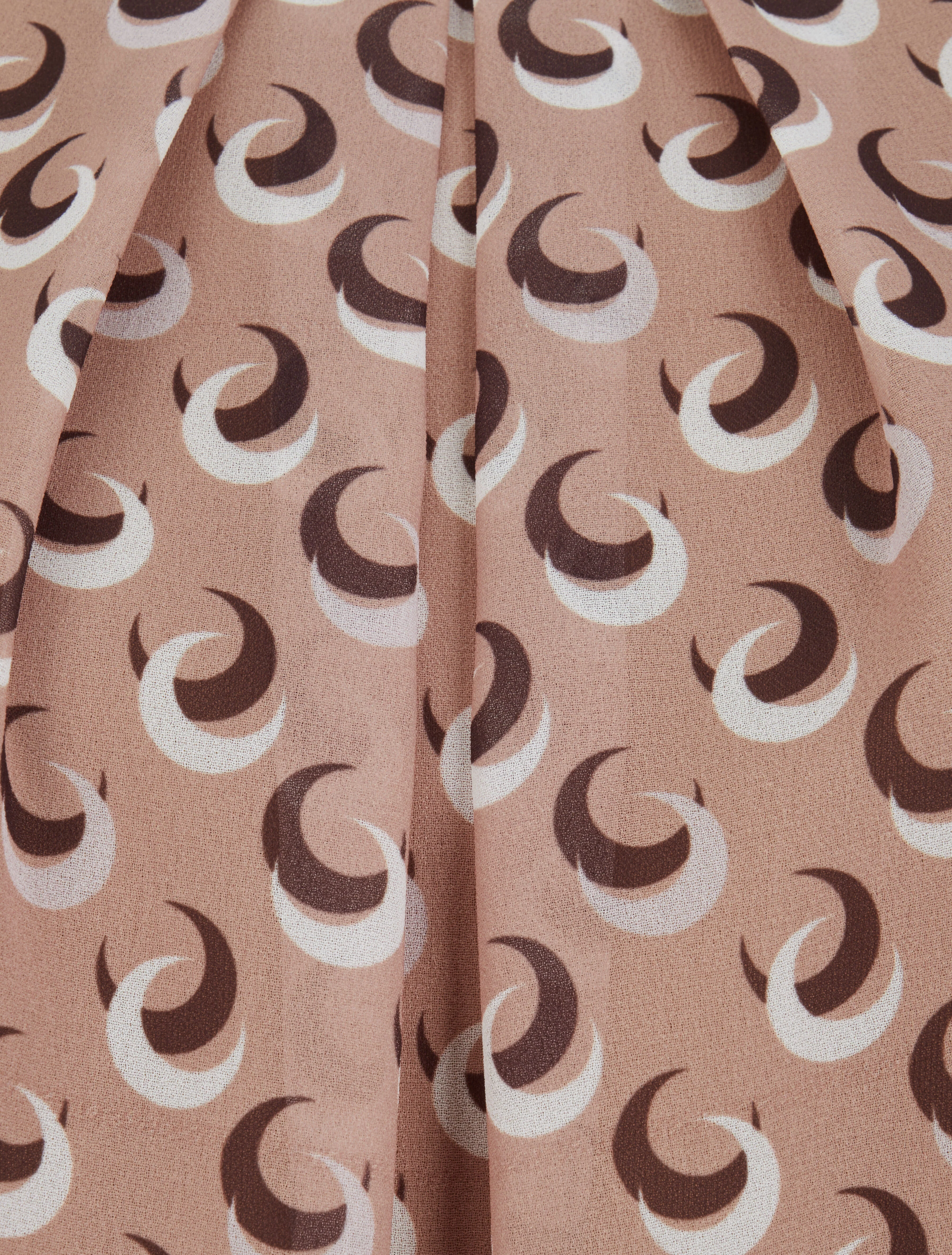 Top met halve maanprint zonder mouwen - taupe - Image 3