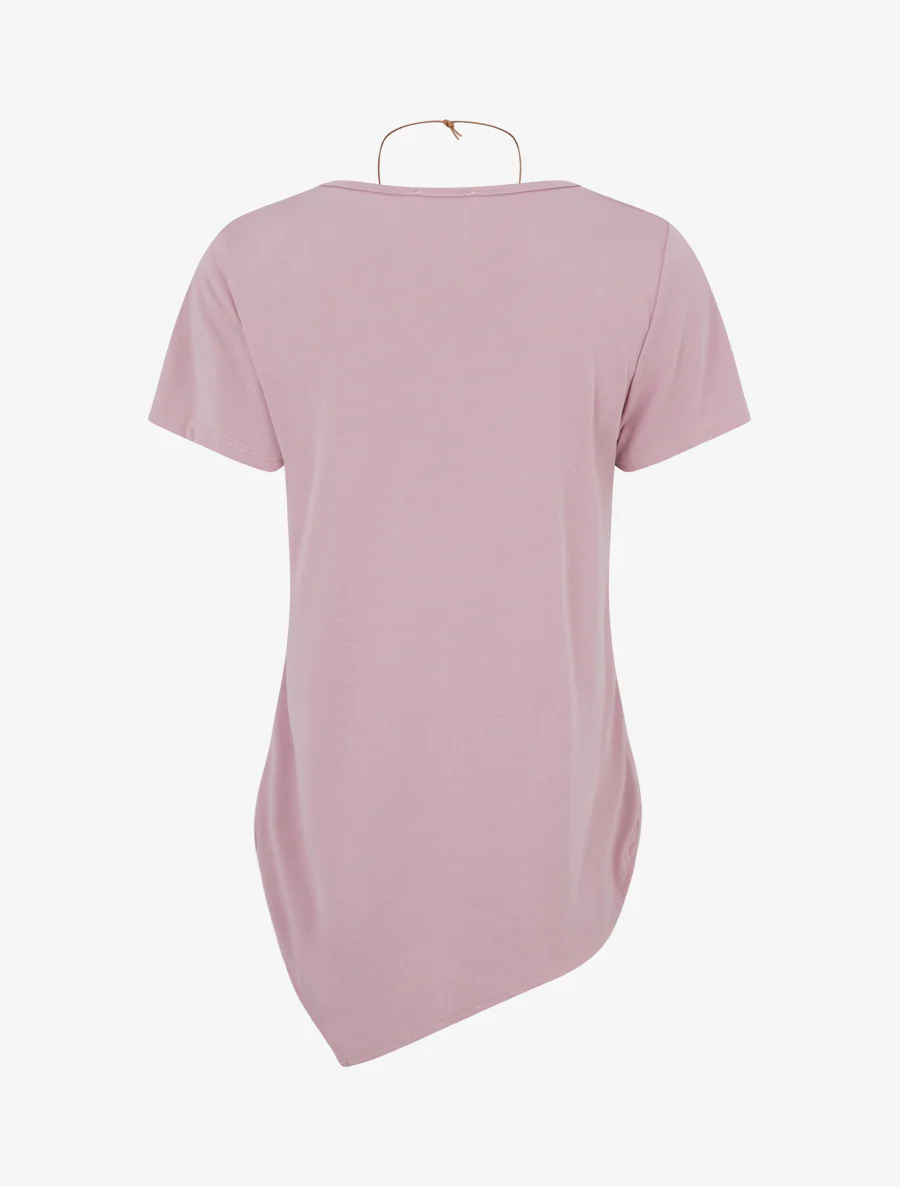 Top met korte mouwen en asymmetrische randen - Sering - Image 2