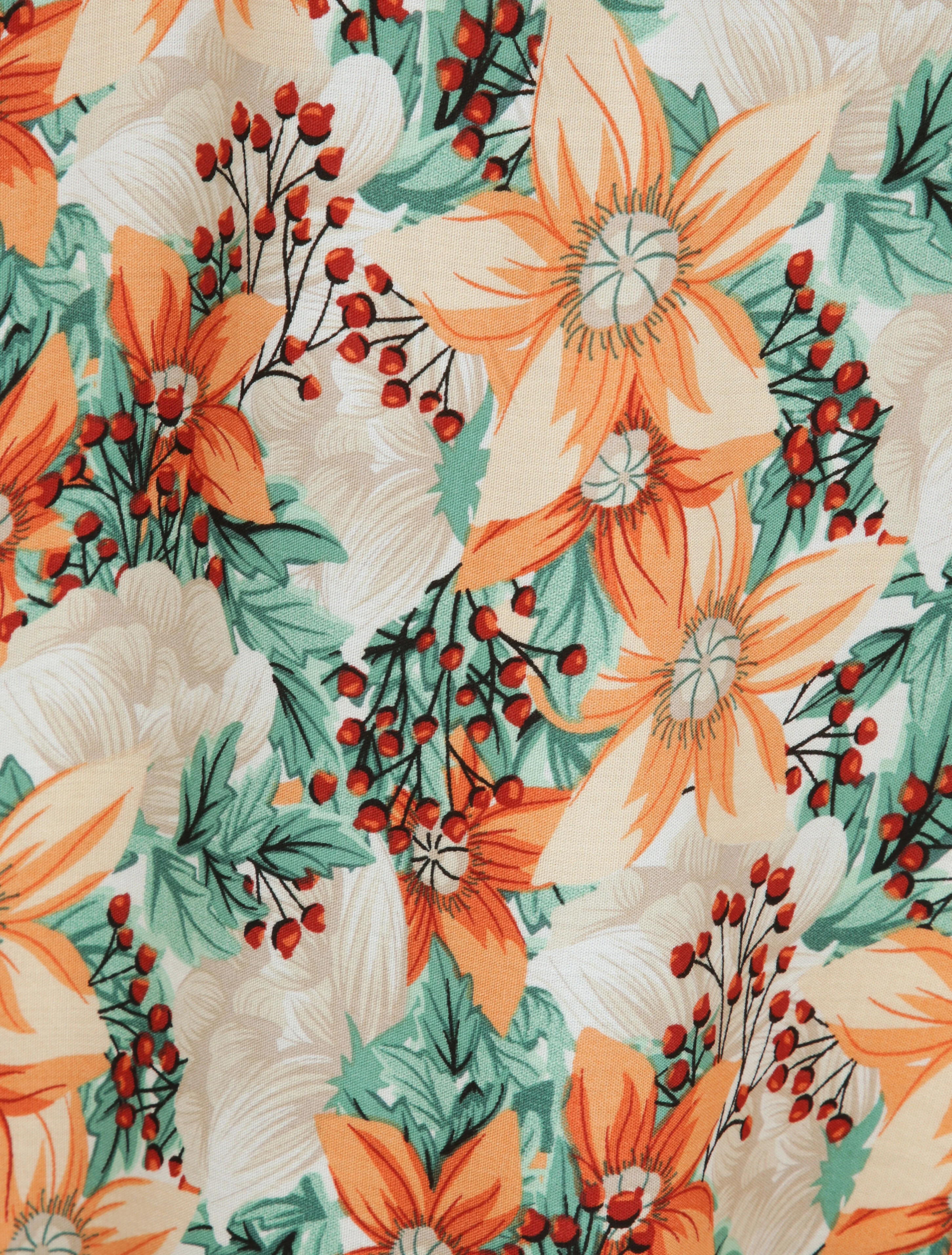 Top met verschillende bloemenprint - Groen - Image 4