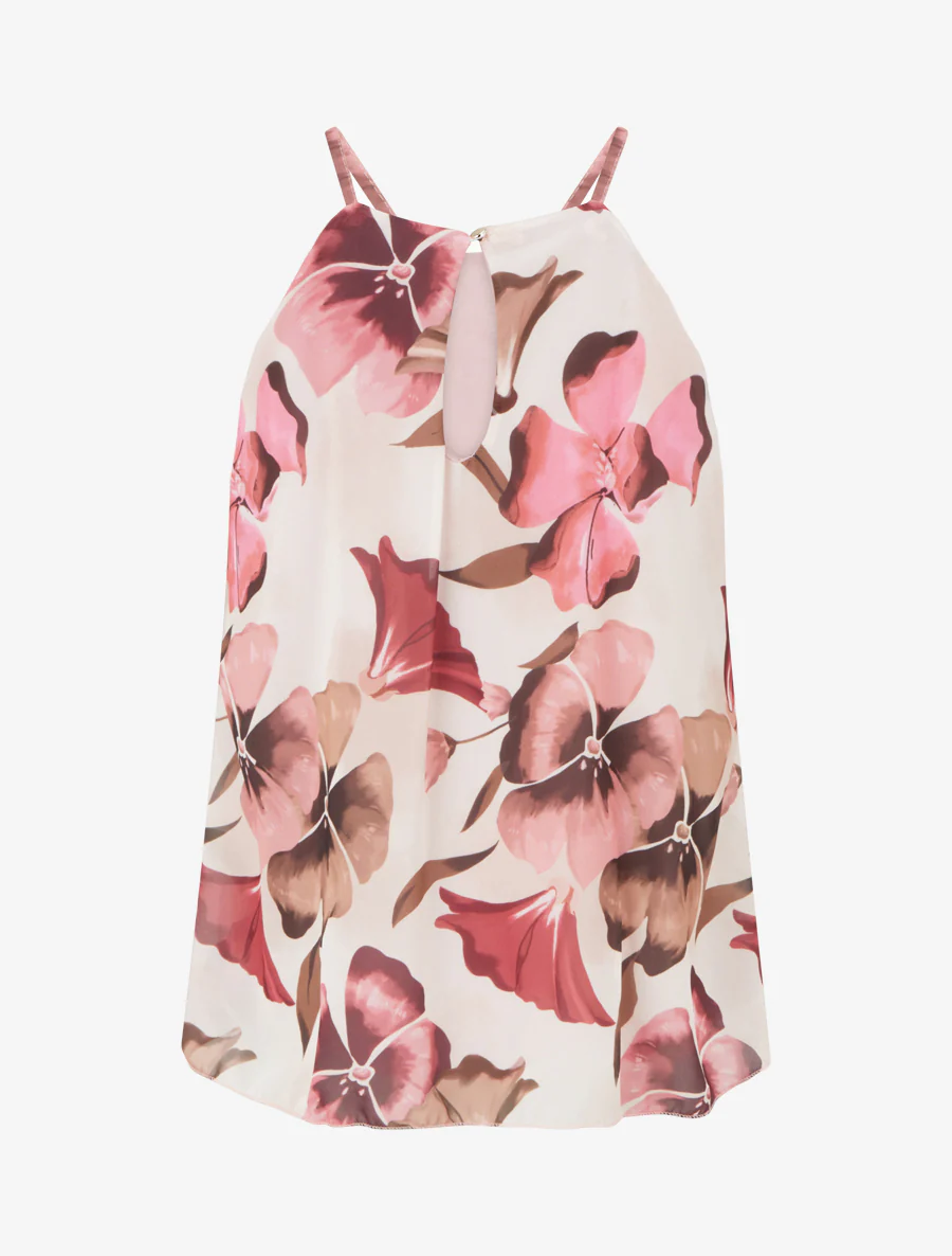 Top met vloeiende bloemenprint - Roos - Image 2