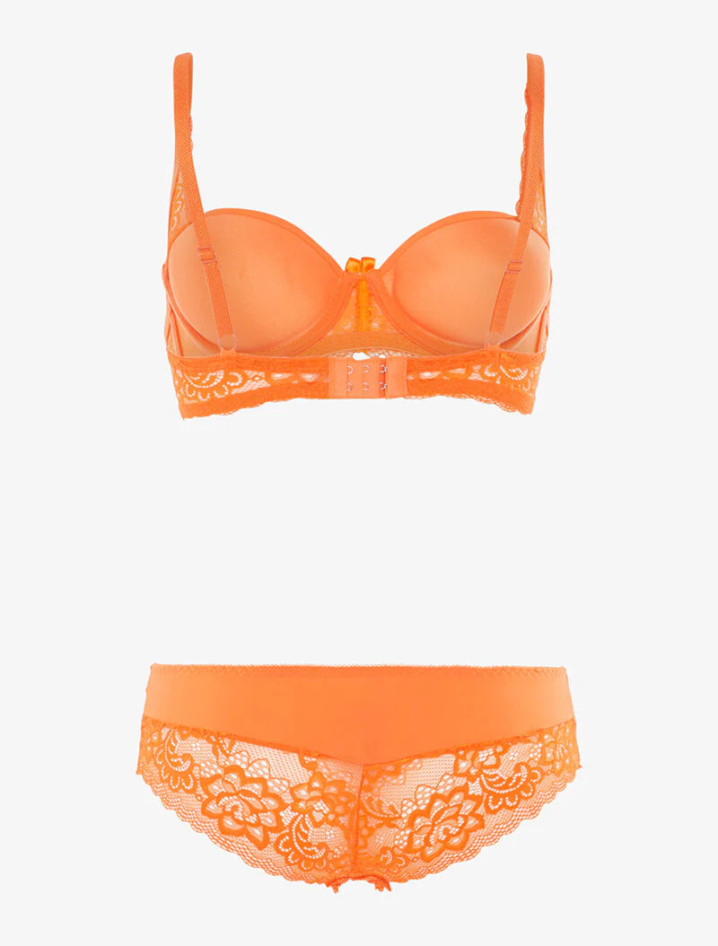 Nestbare set van twee materialen - oranje - Image 2