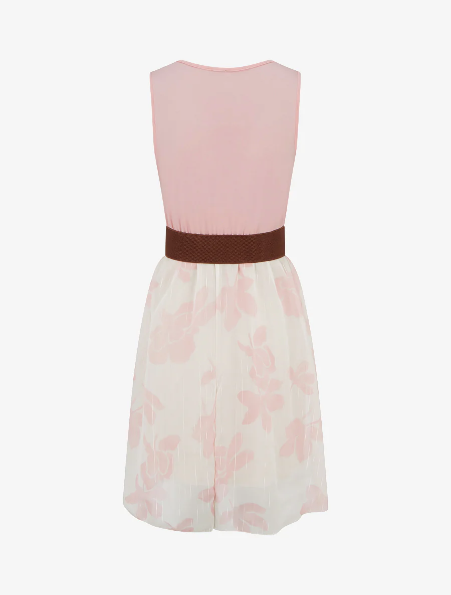 Uitlopende jurk met bloemenprint - Roos - Image 2