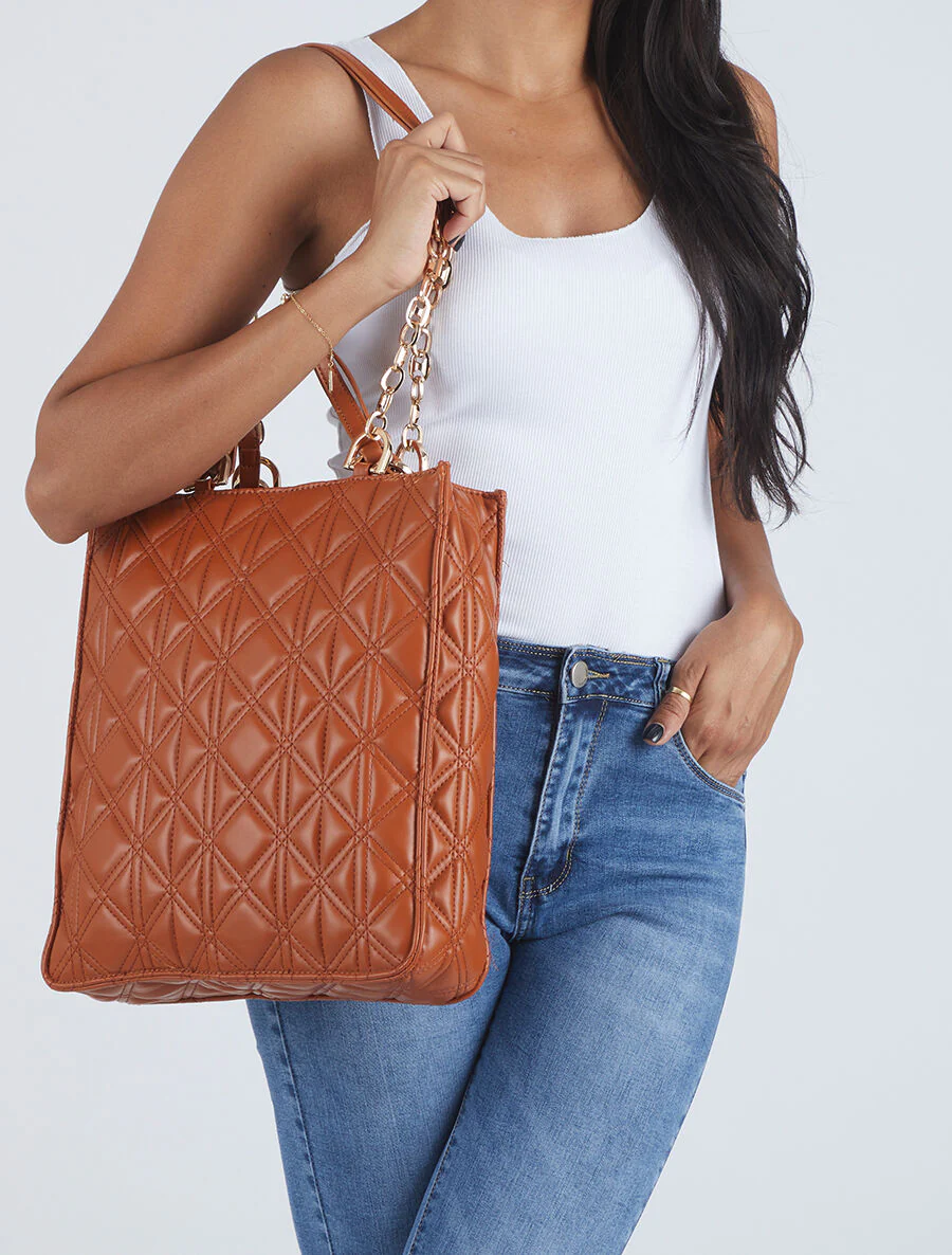 Virginie Shopper Tas - Camel - Image 5