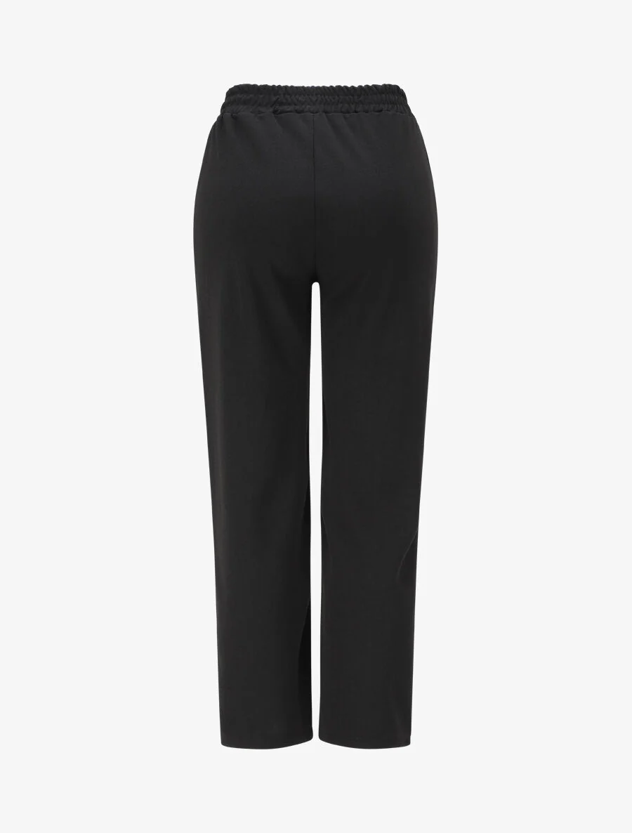 Wijd broek met kettingmaat - Zwart - Image 2