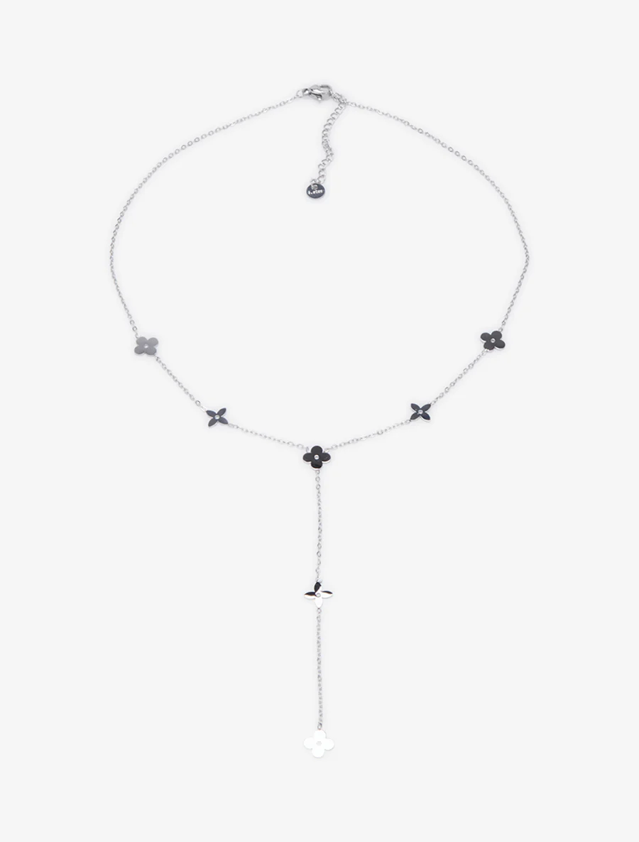 Y-ketting met bloemmotief - Geld - Image 2