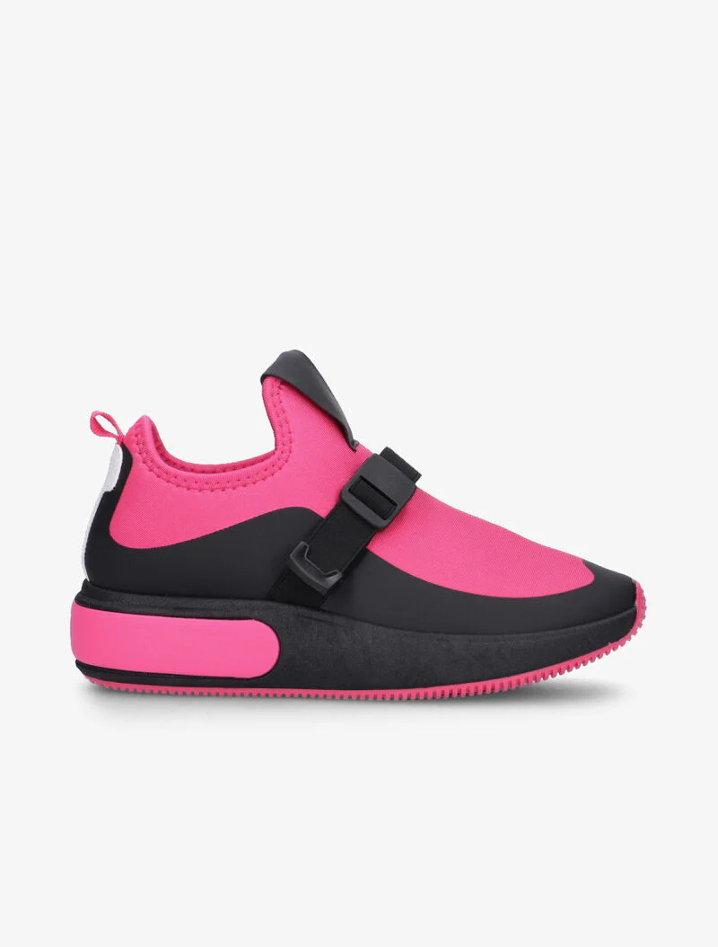 Zachte sneakers met bandje - fuchsia - Image 2