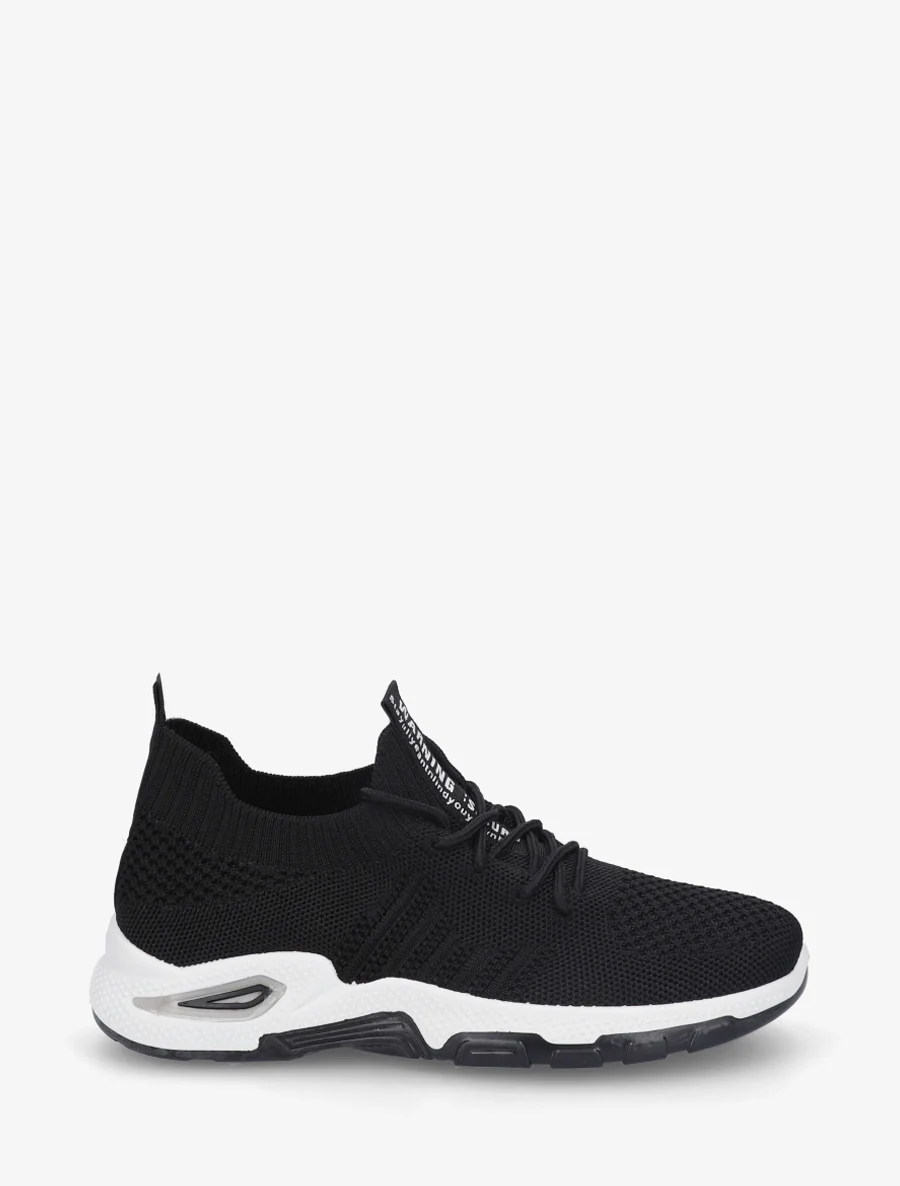 Zachte sneakers van mesh - Zwart