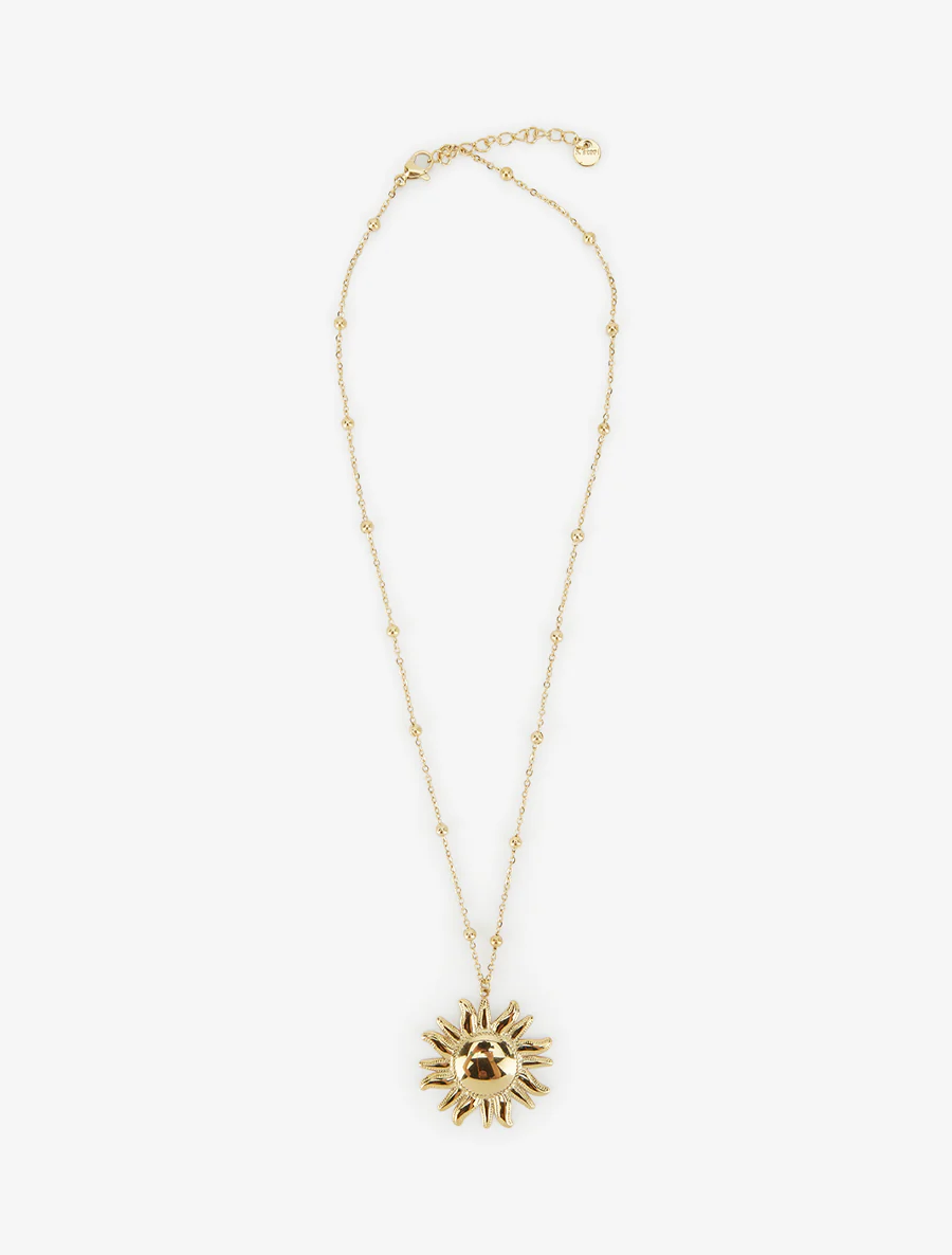 Zonnepatroon ketting - Goud - Image 2